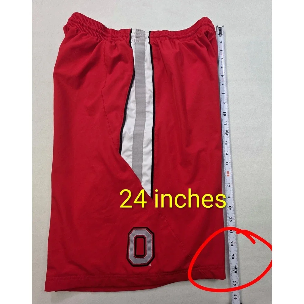 Ohio State Buckeyes Nike Authentic Basketball Shorts XL BELOW THE KNEE